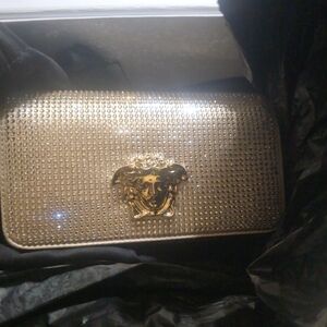 Versace Gold Studded Shoulder Bag